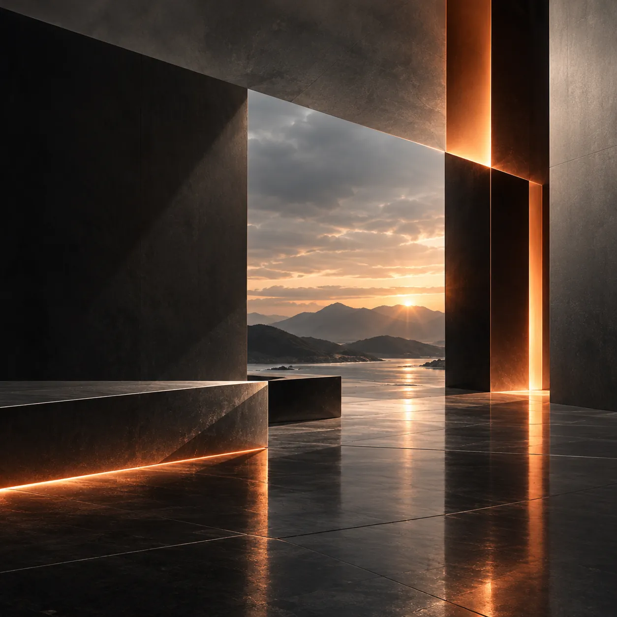 Geometric architecture and open water